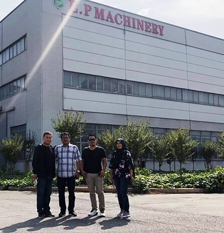 Indonesian clients visit our shisha charcoal production line